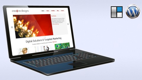 Create a Responsive Business Website with WordPress course image