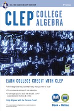 CLEP® College Algebra Book + Online course image