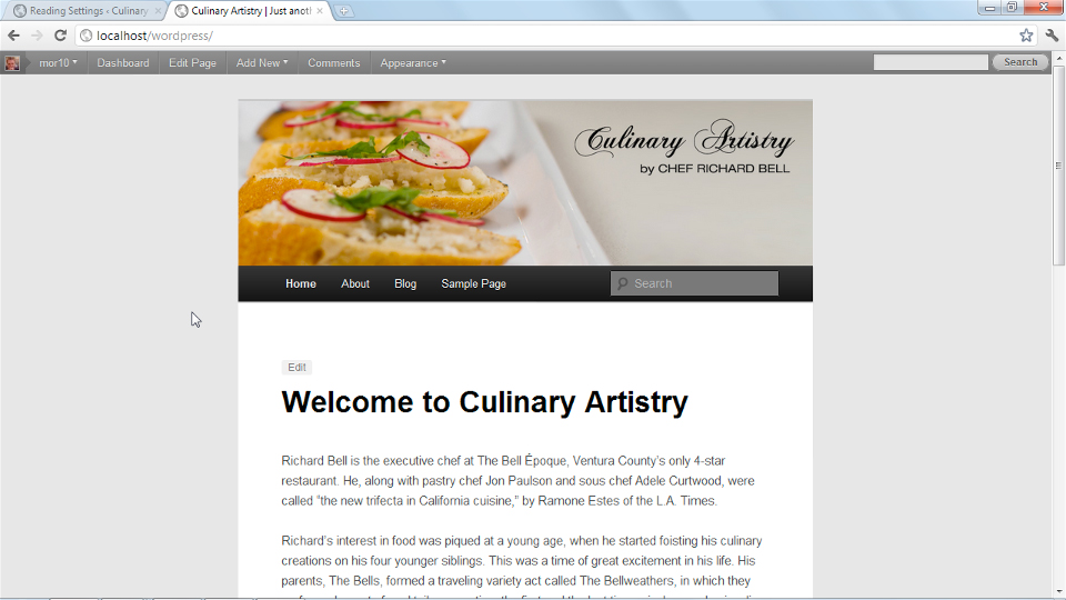 Create an Online Portfolio with WordPress course image