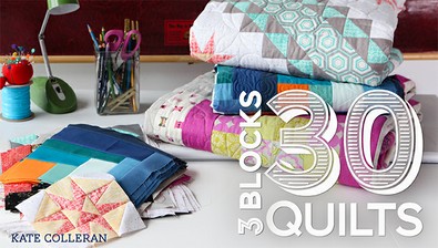 3 Blocks 30 Quilts course image