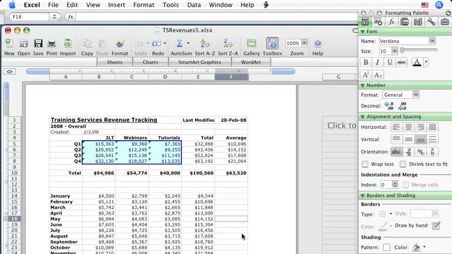Excel 2008 for Mac Essential Training course image