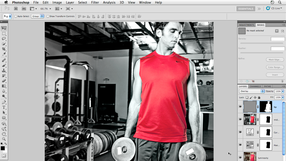 Photoshop CS5: Athletic Retouching Projects course image