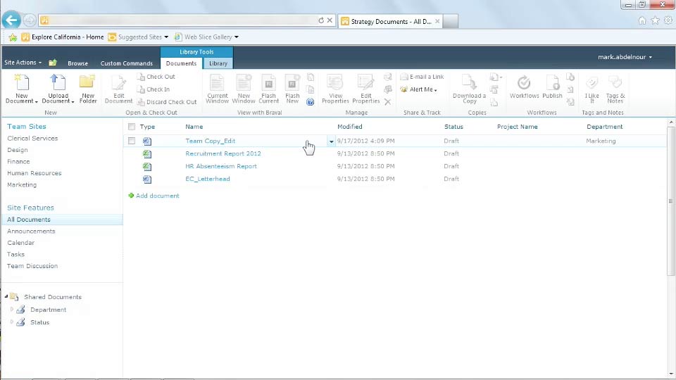 Managing Documents with SharePoint 2010 course image