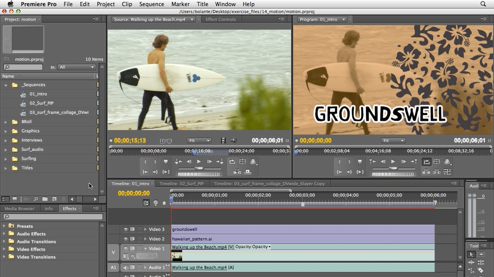 Premiere Pro CS4 Essential Training course image