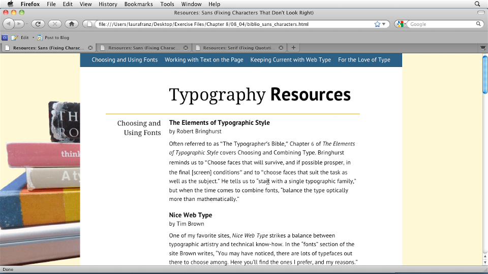 Typography for Web Designers course image