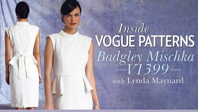 Inside Vogue Patterns: Badgley Mischka V1399 course image