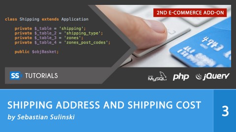 Shipping address and Shipping cost for E-commerce series course image