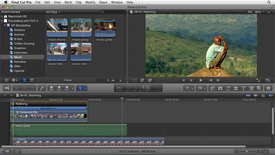Effective Storytelling with Final Cut Pro X v10.0.9 course image