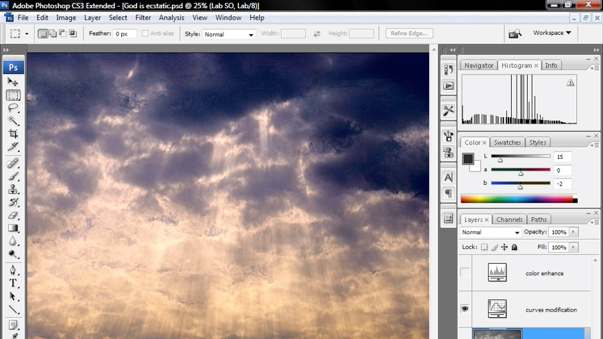 Photoshop CS3 Mastering Lab Color course image