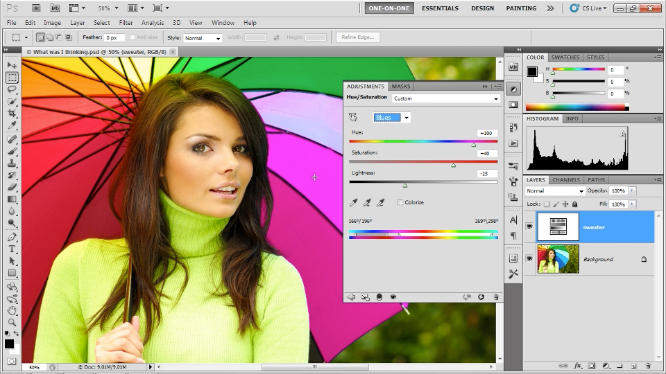 Photoshop CS5 One-on-One: Fundamentals course image