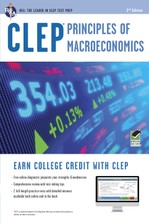 CLEP® Principles of Macroeconomics Book + Online course image