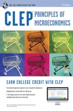 CLEP® Principles of Microeconomics Book + Online course image