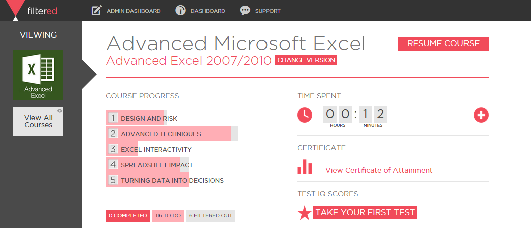 Online Microsoft Advanced Excel Course course image