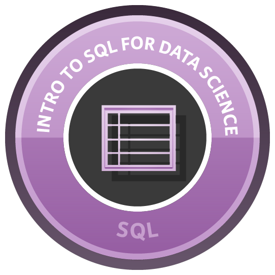 Intro to SQL for Data Science course image