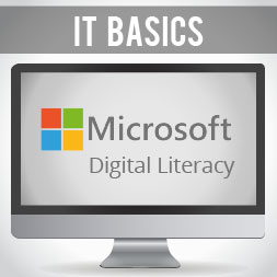 Microsoft Digital Literacy - IT Basics, Internet & Productivity Programs course image