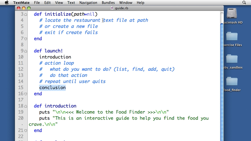 Ruby Essential Training course image